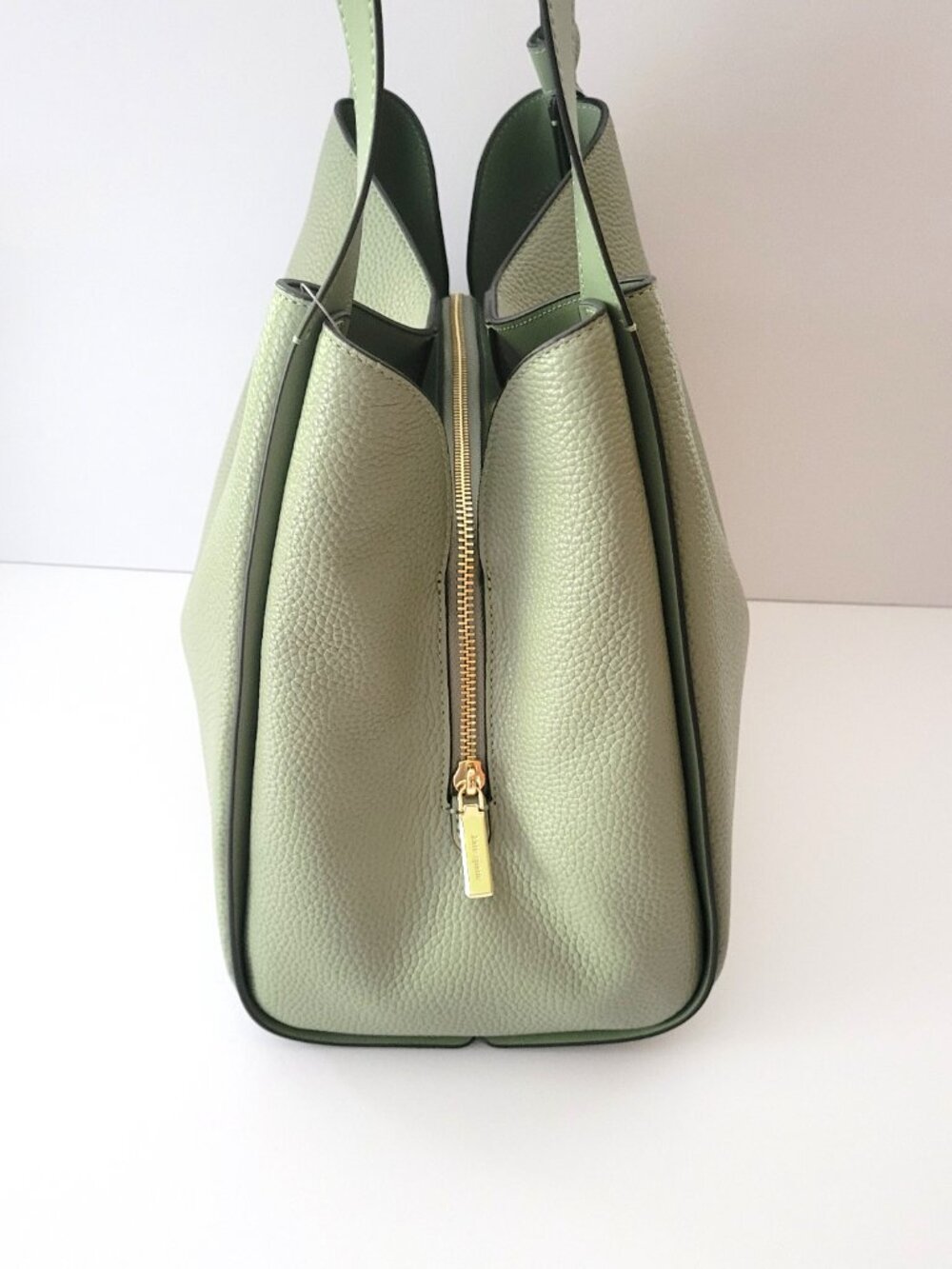 Kate Spade KM663 Knott Large Carryall Shoulder Bag Handbag Balsam Green Leather - Picture 5 of 7